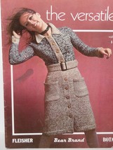 The Versatiles Vol. 453 Crochet &amp; Knitting Fashion Pattern Booklet Vintage - £6.25 GBP