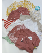 HUGE Lot Bundle of Mixed Baby Clothes &amp; Caps 9 Pieces Newborn to 9 Month... - $33.58 CAD