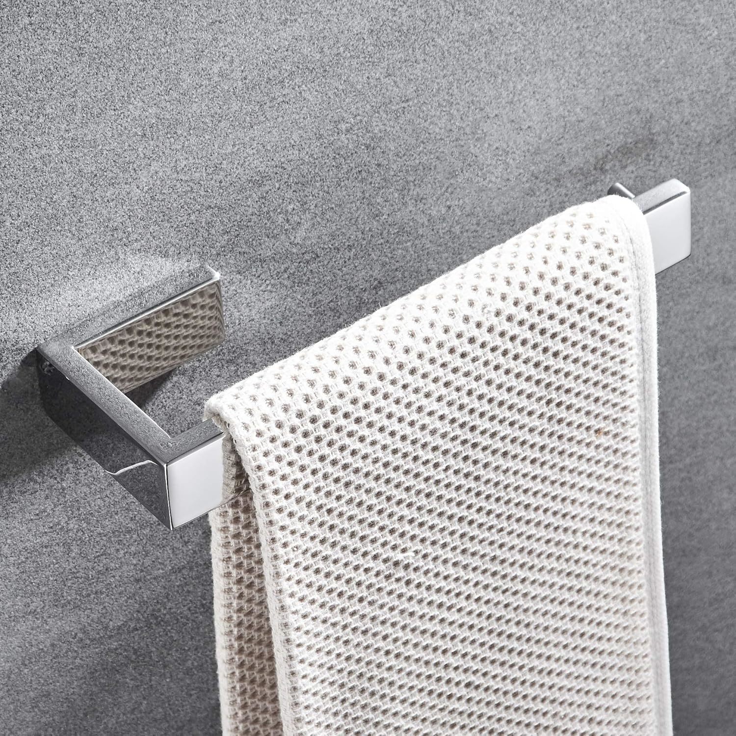 Junsun Rectangular Towel Holder Stainless Steel Contemporary Towel Ring ... - $31.94