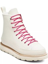Converse Chuck Taylor Crafted Leather Boot Hi Egret Ivory Pink Men 8.5 / Wmn10.5 - £52.12 GBP