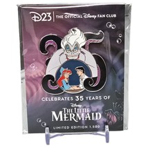 D23 Exclusive The Little Mermaid 35th Anniversary Glow-in-the-Dark Pin LE 1,500 - $46.74