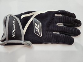 Reebok Adult Small SaranacHH4 Batting Cabretta Leather Nylon Spandex Glove Black - £7.88 GBP