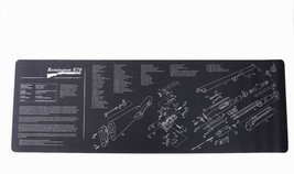 Gun Cleaning Mat for Remington 870 Shotgun Breakdown Schematics Parts Di... - £14.88 GBP