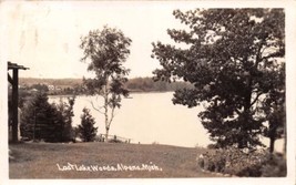 ALPENA MICHIGAN LOST LAKE WOODS~REAL PHOTO POSTCARD 1941 - £10.90 GBP