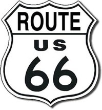 Route 66 Shield American&#39;s Highway Retro Garage Service Decor Metal Tin Sign - £12.46 GBP