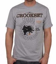 Crooks &amp; Castles Men&#39;s Knit Heather Grey Crookset Pocket T-Shirt NWT - $26.24