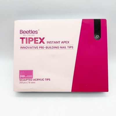X2 Beetles Tipex Instant Apex Nail Tips Almond Medium Acrylic Half Matte... - $34.99