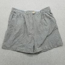 Tommy Hilfiger Shorts Womens 16 Black White Plaid Pockets Cotton - $16.86