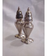 Vintage Salt and Pepper Shaker BM Co 71 Silver Plated 4.25 Inches Classi... - $40.73 CAD
