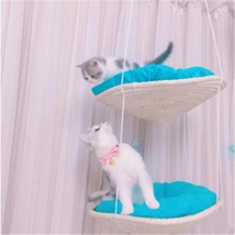 Ultimate Feline Haven: Multi-Level Cat Climbing Tower With Built-In Storage - £30.03 GBP+