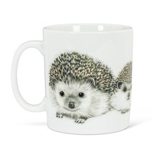 Hedgehog Jumbo Coffee Mugs Set 4 Ceramic 16 oz Dishwasher Microwave Safe Gray image 2