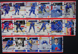 1990-91 Score American Quebec Nordiques Team Set of 17 Hockey Cards - $4.00