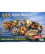 555 Digital Photos of Jesus – Christian Art Collection + 7 FREE 8x10 Prints - $35.00