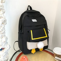 Fashion College Student Ladies Cute Backpack Waterproof Harajuku School Bag Book - £28.02 GBP