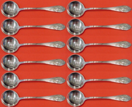 Mount Vernon by Lunt Sterling Silver Bouillon Soup Spoon Narrow Set 12 pc 5 1/8" - $959.14 CAD
