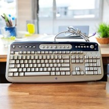 Vintage HP Internet Wired Computer Keyboard PN: 5187-0341 Model SK2560 - $19.75