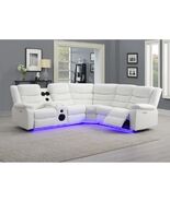 Lizon White Power Reclining Sectional with Tech Features - $1,999.00