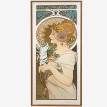 &quot; Plume &quot; Par Alphonse Mucha, Imprimé Signée Et Numéroté - £3,102.19 GBP