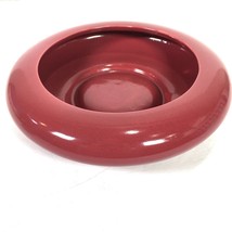 VTG Round Cookson Pottery 8&quot; Dusty Rose Mauve Shallow Planter Mauve 80s CP USA - £27.89 GBP