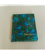 Vintage floral pattern satin fabric cover photo picture album scrapbook  - $26.99 CAD