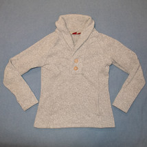Eastern Mountain Sports Ems Pullover Button Gray Sweater Size S - £10.83 GBP