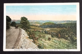 Summit Hotel National Highway Street View Old Car Uniontown PA Postcard ... - $6.99