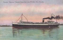 ZAYIX Postcard Great Lakes Steamer Hamonic Canada Steamship Lines, extra fine XF - £27.64 GBP