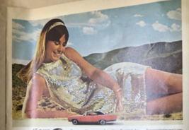 Vintage 1967 Glamour Girl B.F. Goodrich Tire Ad Advertisement LIFE Magaz... - $8.86