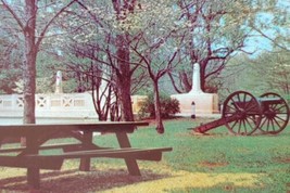 Memorial Bridge River Appomattox Court House VA Vintage Postcard Cannon - £13.57 GBP