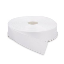1 Inch X 50 Yards Double Face Solid Grosgrain Ribbon Roll, White - £10.58 GBP