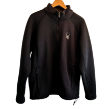 Spyder Constant Full-Zip Mock Neck Sweater Jacket  Fleece Lining Black L... - £74.39 GBP