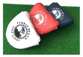 Golf Club Putter Mallet Head Cover Pebble Beach Cartoon Style - £11.66 GBP