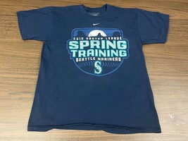 2010 Seattle Mariners Spring Training Baseball Blue T-Shirt - Nike - Small - £4.30 GBP