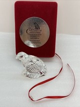 Waterford Crystal 1995 Partridge in Pear Tree 12 Days Of Christmas Ornament READ - $16.69