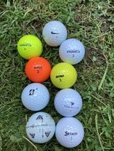 9 Used Golf Balls (Various)Brands) Nike Golf Ball Has Markings!!! - £14.39 GBP