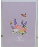 Lovepop LP2075 Flower Basket Pop Up Card Purple White Envelope Cellophan... - £11.98 GBP