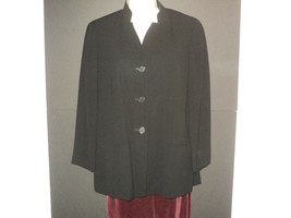 Mondi Gala Jacket Small-Medium Black Acetate Blend 3/4 Sleeves Germany - £23.78 GBP