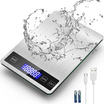 Food Scale Kitchen Scales Digital Weight Grams And Oz - 33Ib, And Tempered Glass - £26.21 GBP