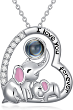 Mother&#39;s Day Gifts for Mom Her, 925 Sterling Silver Cute Animal Elephant/Panda/K - £47.92 GBP