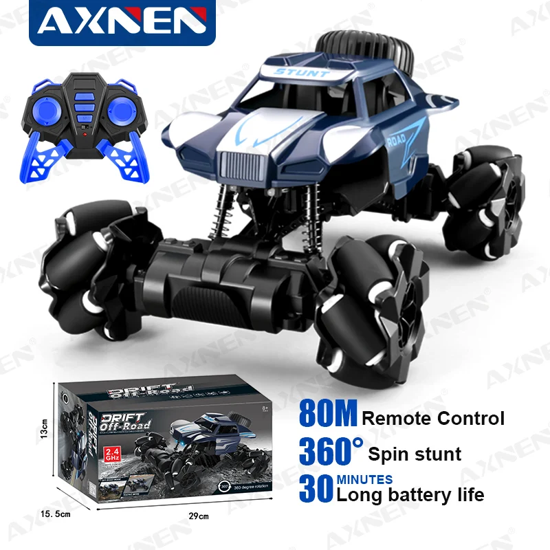 Remote Control Car 4WD Stunt RC Car with LED Headlights Gesture Induction 360 - £29.97 GBP