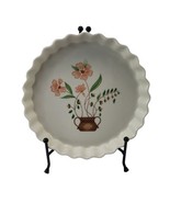1980 Countryside Stoneware Collection Pie Plate Oven to Table Convenienc... - $11.83