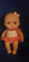 Berenguer Baby Doll Little Cutsies with Pink Bow 9&quot; - $9.00