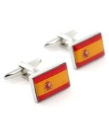 SPAIN FLAG CUFFLINKS Spanish National Pride High Quality NEW w GIFT BAG ... - €10,33 EUR