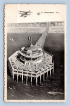 Biplane Over Pier Blankenberge Belgium Phototype Postcard L14 - £16.84 GBP