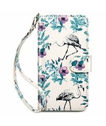 I-Phone X Wallet Case Flamingo Pattern - New Low Price! - £5.41 GBP