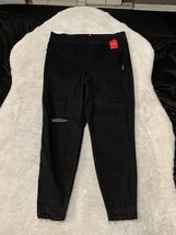 Spanx High Rise Distressed Ankle Skinny Jeans Size 3X Black - £33.26 GBP