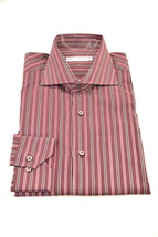 POGGIANTI 1958 Mens Lined Long Sleeve Shirt 100% Cotton Multicoloured Size XS - £38.20 GBP