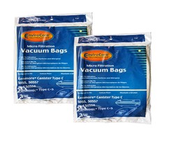 6 Kenmore Sears Type C 50558 Microfiltration Canister Vacuum Cleaner Bags - $10.49