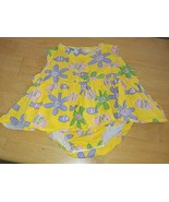 FLAP HAPPY 100% COTTON YELLOW FISH/FLORAL 1-PC OUTFIT W/SNAP PANT-18 MO.... - £6.01 GBP