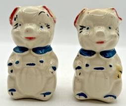 Vintage Retro Salt and Pepper Shakers Ceramic Pigs U260/35 - £19.57 GBP